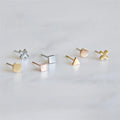 Wholesale Mix Style 316L Stainless Steel Geometric Minimalist Small Stud Earrings for Women