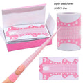 100PCS Bag Extra Long Paper Holder Competitive Edge Dual Form Nails Double Thick Nail Art Extension Tips Nail Form