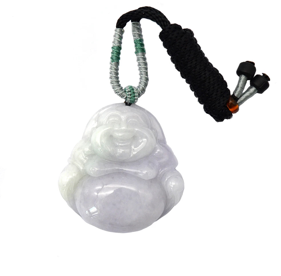 2025 Hot Selling Purple Charms Jade Jewelry Jadeite Jade Buddha Pendant Necklace Hand Crafted for Wearing