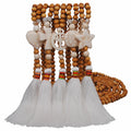 Cross-border Retro Wood Beaded Necklace with Tassel Long Necklaces with Tassels for Women
