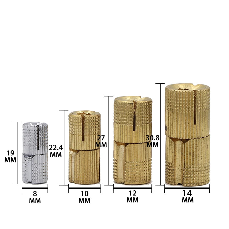 Factory Supply 90 Degree Small Gold Cylinder Concealed Hinges for Bathroom Kitchen Dining-Brass Material