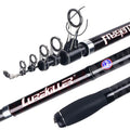 LUREKILLER Surf Fishing Rod 4.25m Carbon Fiber Long Casting Telescopic Sea Fishing Rod Super Hard Rod Surf 15ft Japan Fuji Reel