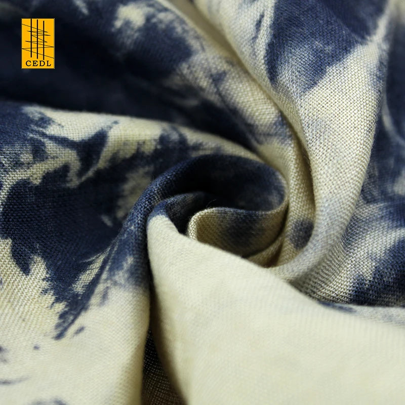 Comfortable and Breathable Tie Dyed Fabric for Spring Summer T-Shirt Dress