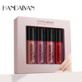 HANDAIYAN Mirror Lip Glaze Matte Matte Liquid Non-stick Cup 4 Lip Gloss Matte Liquid Lipstick Makeup Set   K1