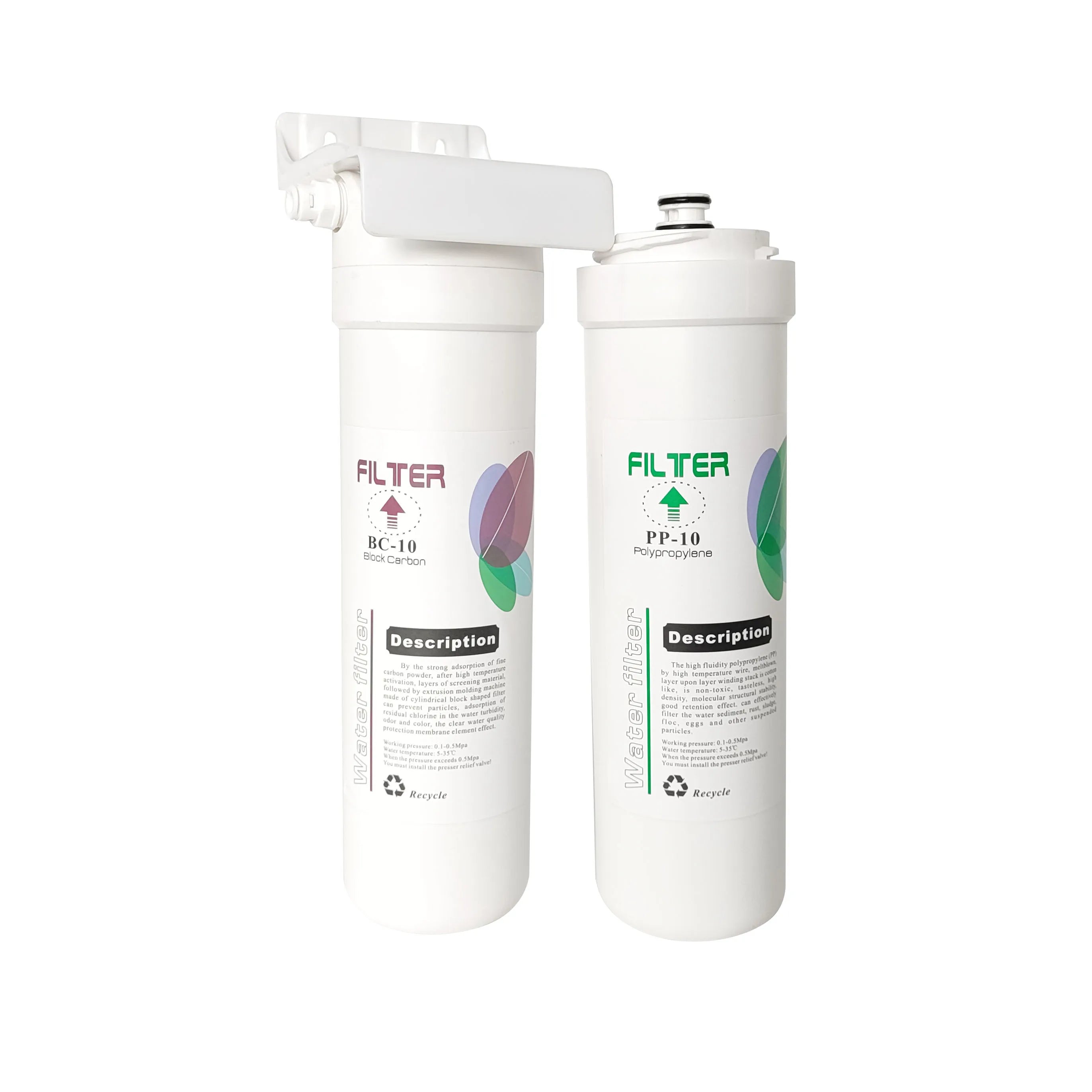 Bayonet Single-Pole Activated Carbon Water Purifier Filter Large Flow Pre-Filter for Hotel Ice Water Application