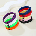 Custom Logo Silicone Wristbands Adjustable Rubber Bracelets Sport Event Wrist Band Lock
