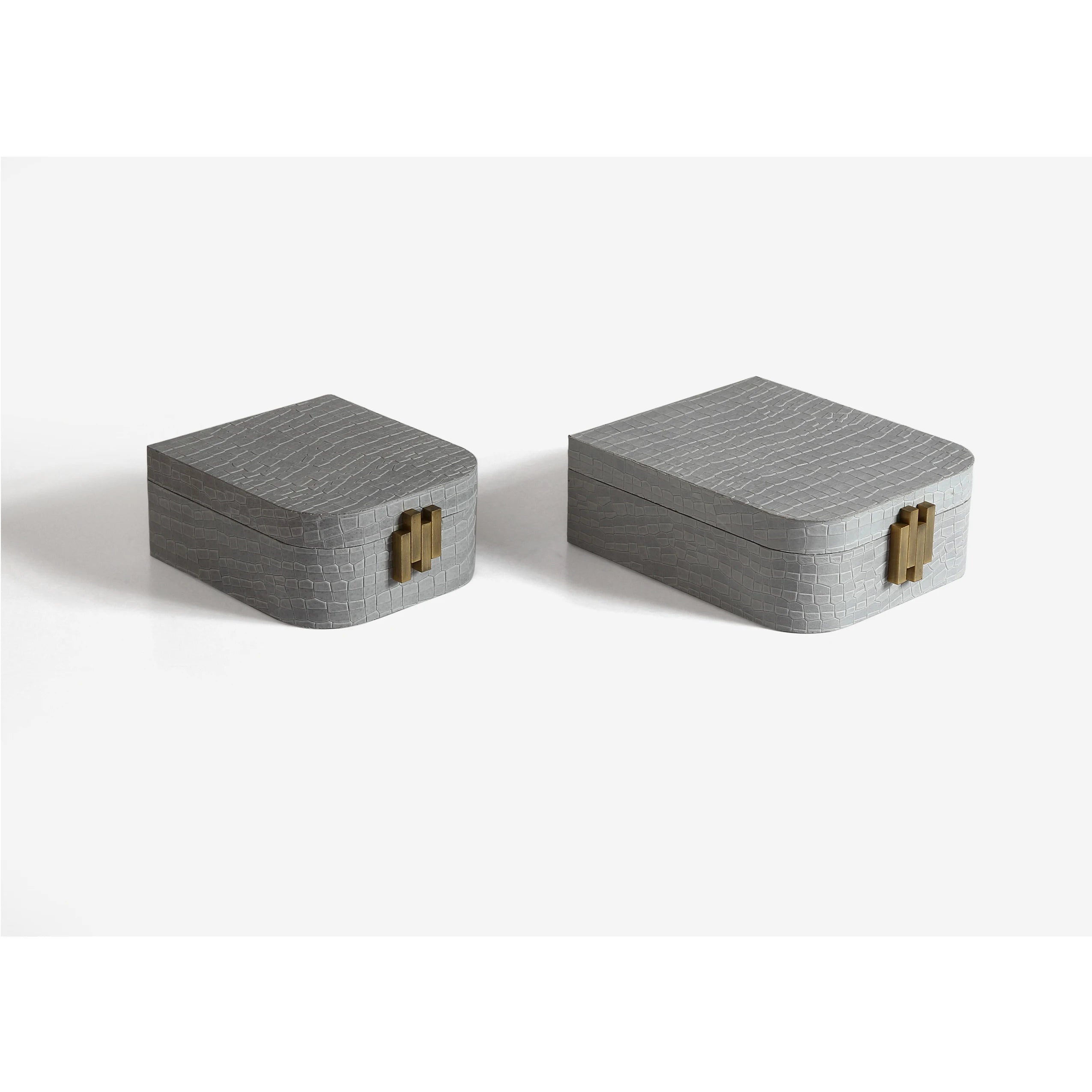 S-502 Luxury Leather Jewelry Box Custom Home Decorative Wooden Box for Necklace Earrings Ring Gift Packaging