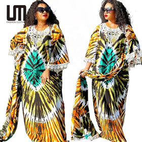 Liu Ming Hot Selling Elegant Women Print Turkey Islamic Muslim Moroccan Kaftan Abaya Dress