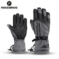ROCKBROS Ski Motorcycle Waterproof Fleece Thermal Gloves Snowrd Snowmobile Gloves Men Women Winter Snow Gloves MegaBDM