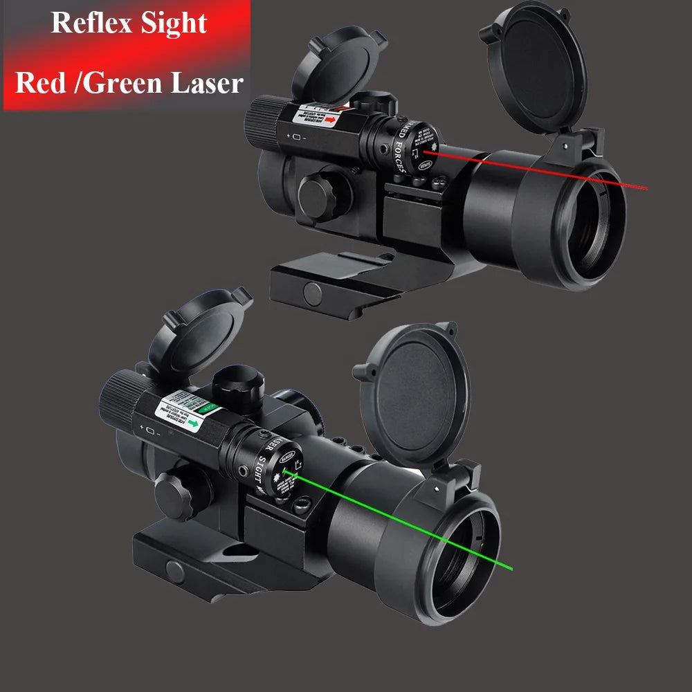 Ohhunt Tactical 1x30 Reflex Sight Red Dot Scope Mini Red Dot Sight With Red /Green Laser Sight