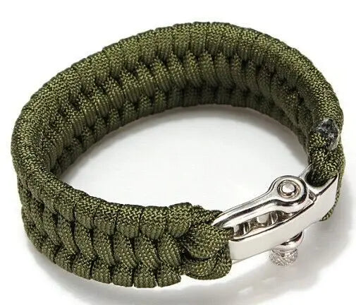 Handmade Nylon Bracelet for Outdoor Activities-Waterproof Survival Tools for Camping Climbing Tours
