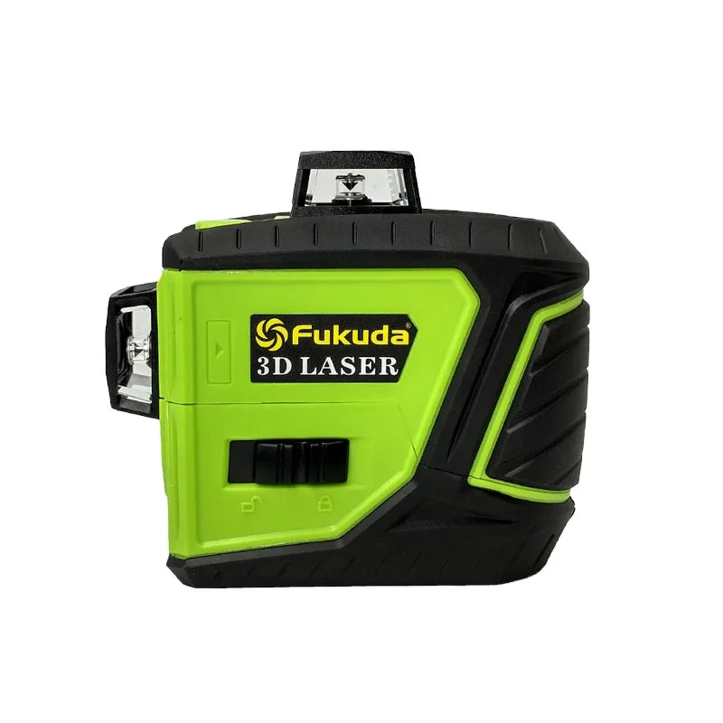 Fukuda MW-93TG 12 Lines 3D Self-Leveling Green Laser Level 360 Horizontal Vertical Cross Beam Upgraded Industrial Version DIY