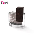 Devi Luxury New Design Glass Perfume Bottles 100ml Unique Mens Square Empty Container Spray Fragrance Pump Sprayer Carton