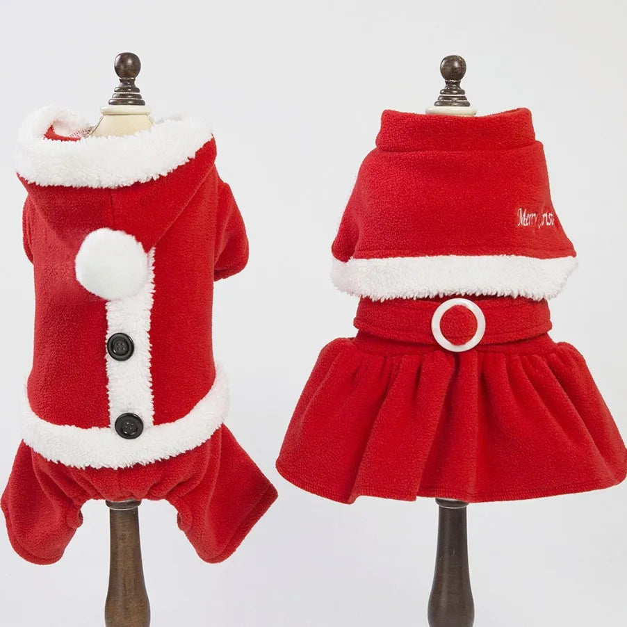 Wholesale Flannel Christmas Matching Couples Pajamas Clothes for Pet Dog Cat