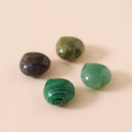 Natural Crystals Healing Decor Heart-shaped Stone Crystal Heart Gemstone Charms for Jewelry Making