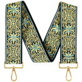Hot Selling Adjustable  Jacquard Woven Embroidered Crossbody Crossbody Purse Straps Replacementfor Handbags Shoulder Guitar