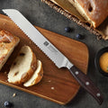 8 Inch Professional l Kitchen Bread Knife German 1.4116 Stainless Steel Sandal Wood