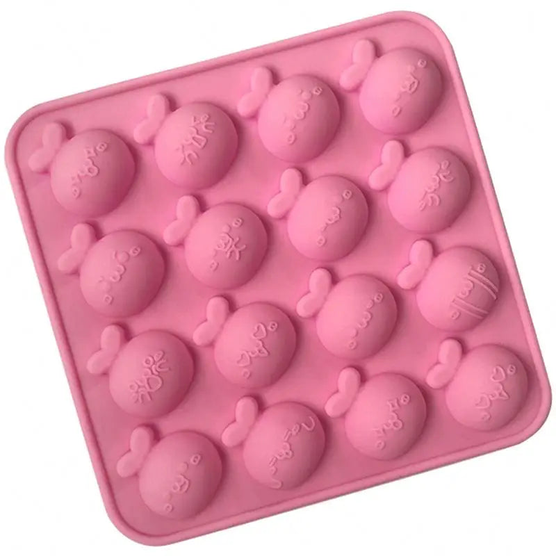 682 Stock 16 Cavity Silicone Cake Mould Jelly Pudding Silicone Molds SoapDIY Chocolate Mould Dumpling Shape Silicone Molds