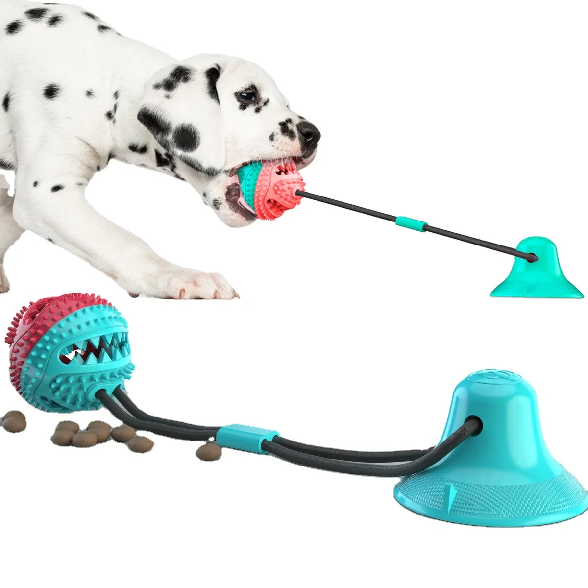 Pull Rope Chew Toy with Powerful Suction Cup Dogs Supplies