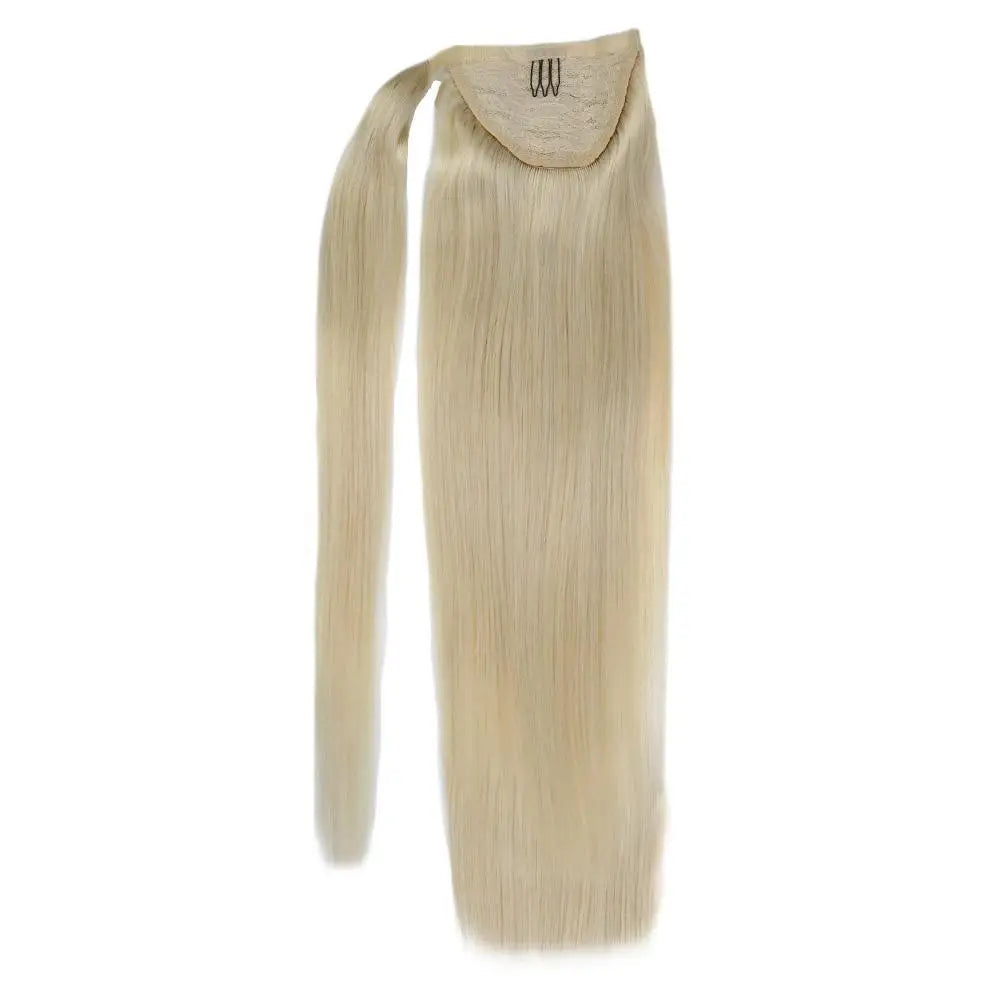 Manufactory Wholesale Price Brazilian Ponytail Double Drawn Virgin Remy Human Hair One Piece Ponytail Hair Extensions MegaBDM