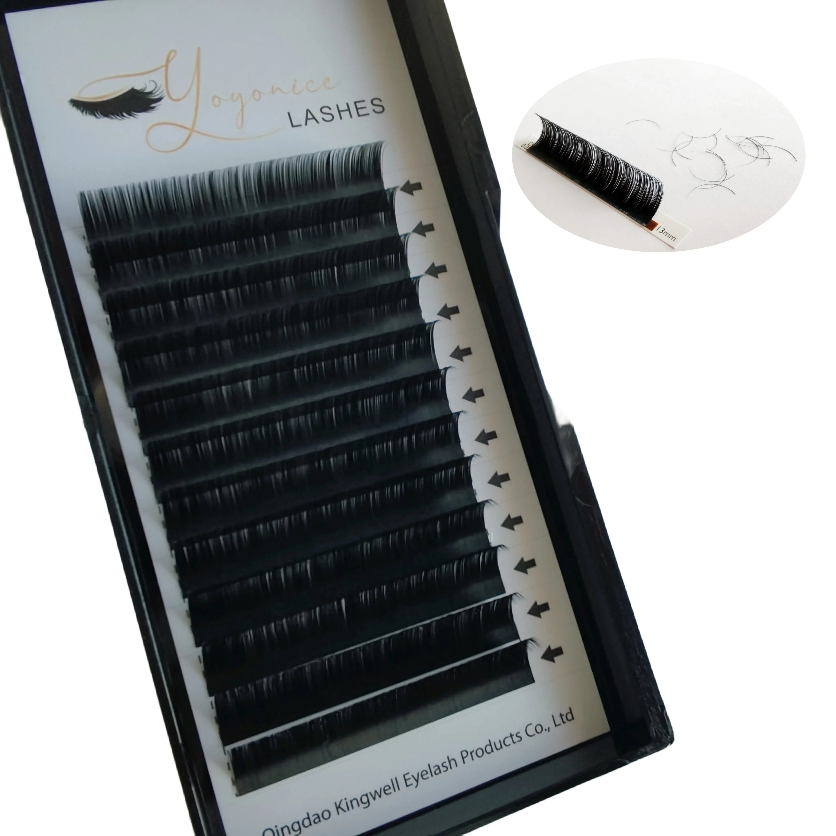 Private Label Mink Lashes Volume Lash Trays Individual Eyelash Extensions Supplies Cashmere Lash Extensions