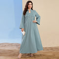 Wholesale Dubai Arab Kaftan Long Islamic Modest Abaya Dresses Traditional Muslim Clothing Fashion Luxury Evening Party Dress