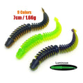 Gs Mini Ocean Rock Fishing Soft Worm Lures Rubber Soft Baits 7cm Needle Tail Lure