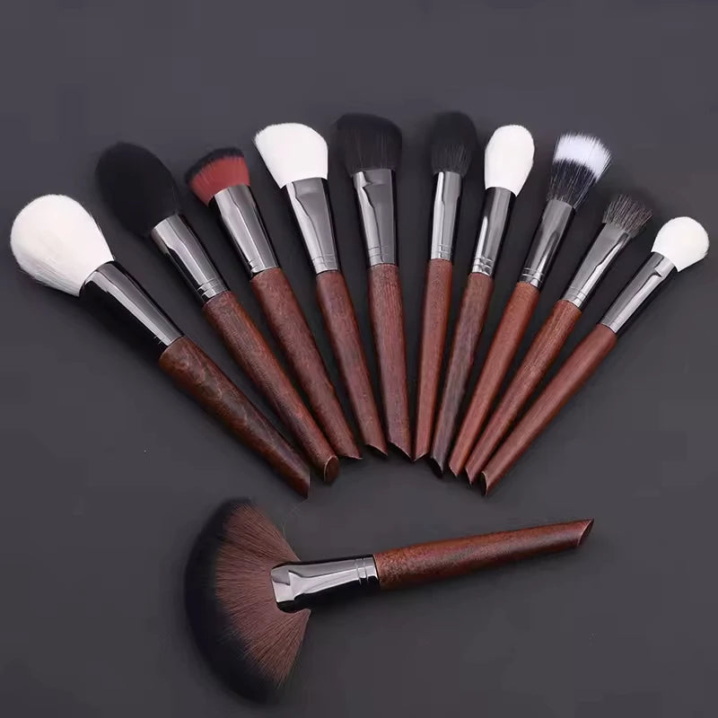 15pcs 24pcs High End Natural Hair Makeup Brush Natural Goat Hair Handle Handle Makeup Brush Set