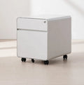 Movable Steel File Cabinet Under Desk Home Working Slim Round Edge Mobile Pedestal