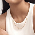 Joolim High Quality 60cm Long Stainless Steel Necklace Gold Jewelry Waterproof PVD Plated for Gifts or Wholesale