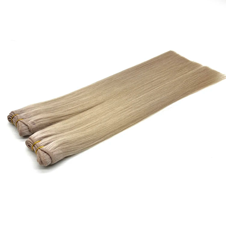 100% Remy Virgin Cuticle Aligned Human Hair Extensions Indian Temple Hair Weft