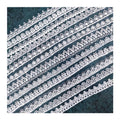Manufacturer Wholesale Low Price 1.5cm Polyester Guipure White Embroidery Lace Trim for Bridal Dress Garment T11961