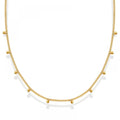 Wholesale Simple Dainty Women Gold Plated Fashion Jewelry Stainless Steel Beads Necklace