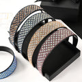 Beifei New Korean Version Rhinestone Thousand Bird Lattice Hair Hoop Retro Wide Edge Pressure Hair Hoop Hair Accessories