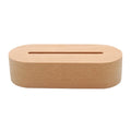 Hot Selling Custom Crafts Creative 3D LED Oval Wooden Acrylic Waterproof Religious Style Handmade Lamp Holder Novelty Gifts