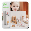 New Enlightenment Medical Kit Pretend That the Doctor Plays the Injection Hanging Glucose Game 3D Kids Doctor Toys
