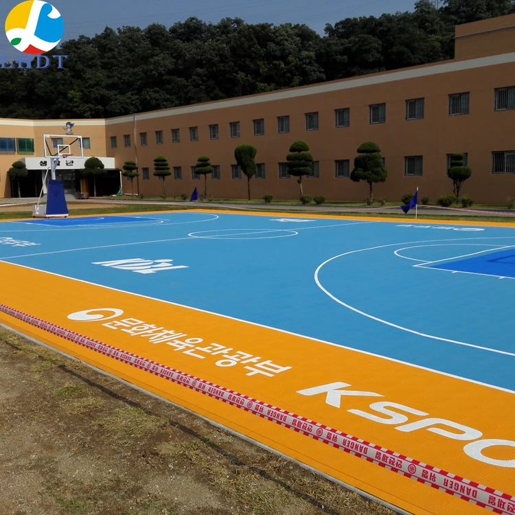 Battle Outdoor Sport Tiles Interlocking Modular PP Floor Tile for Multipurpose Sport Court