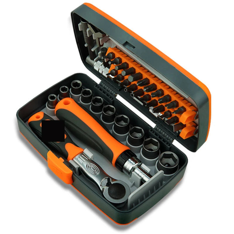 38 in 1 Screwdriver for Set with Ratchet and Labor-saving Tool Kit and Hand Tool Combination Multi-function Screwdriver