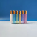 10ml Skin Care Serum Roller Bottle Roll on Bottles Roller Essential Oil Perfume Glass with Aluminum Lid Cosmetic Screen Printing