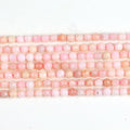 Genuine Real Peruvian 5A Pink Opal Faceted Small Stone Crystal Beads for DIY Jewelry Making 2mm 3mm 4mm