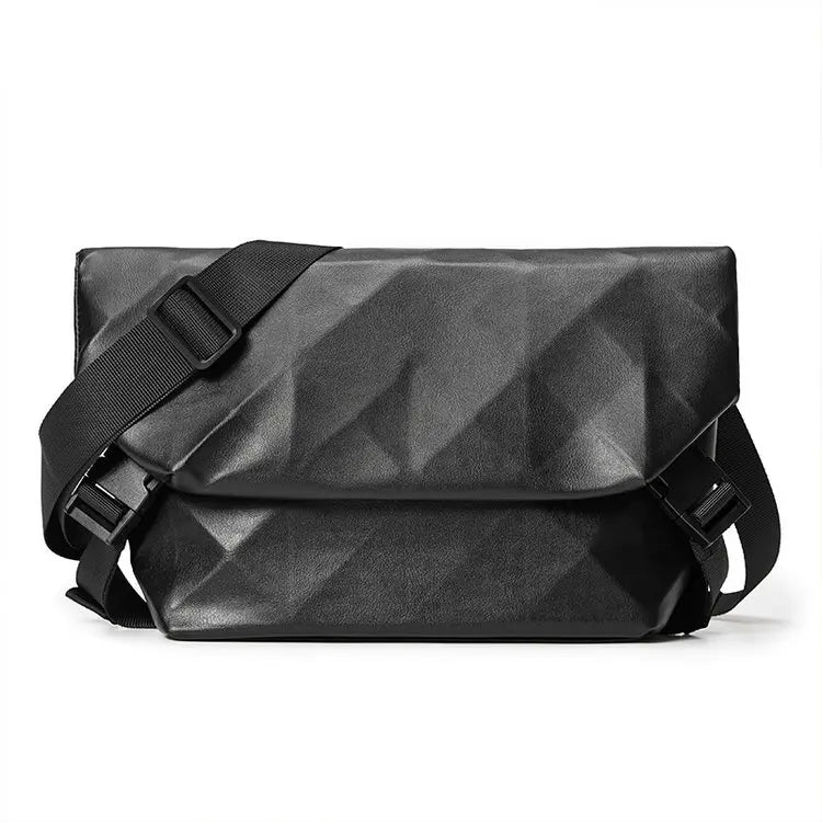 New Custom Small Mobile Phone Pu Leather Sport Side Chest Sling Crossbody Luggage Travel Shoulder Messenger Bag for Men Women