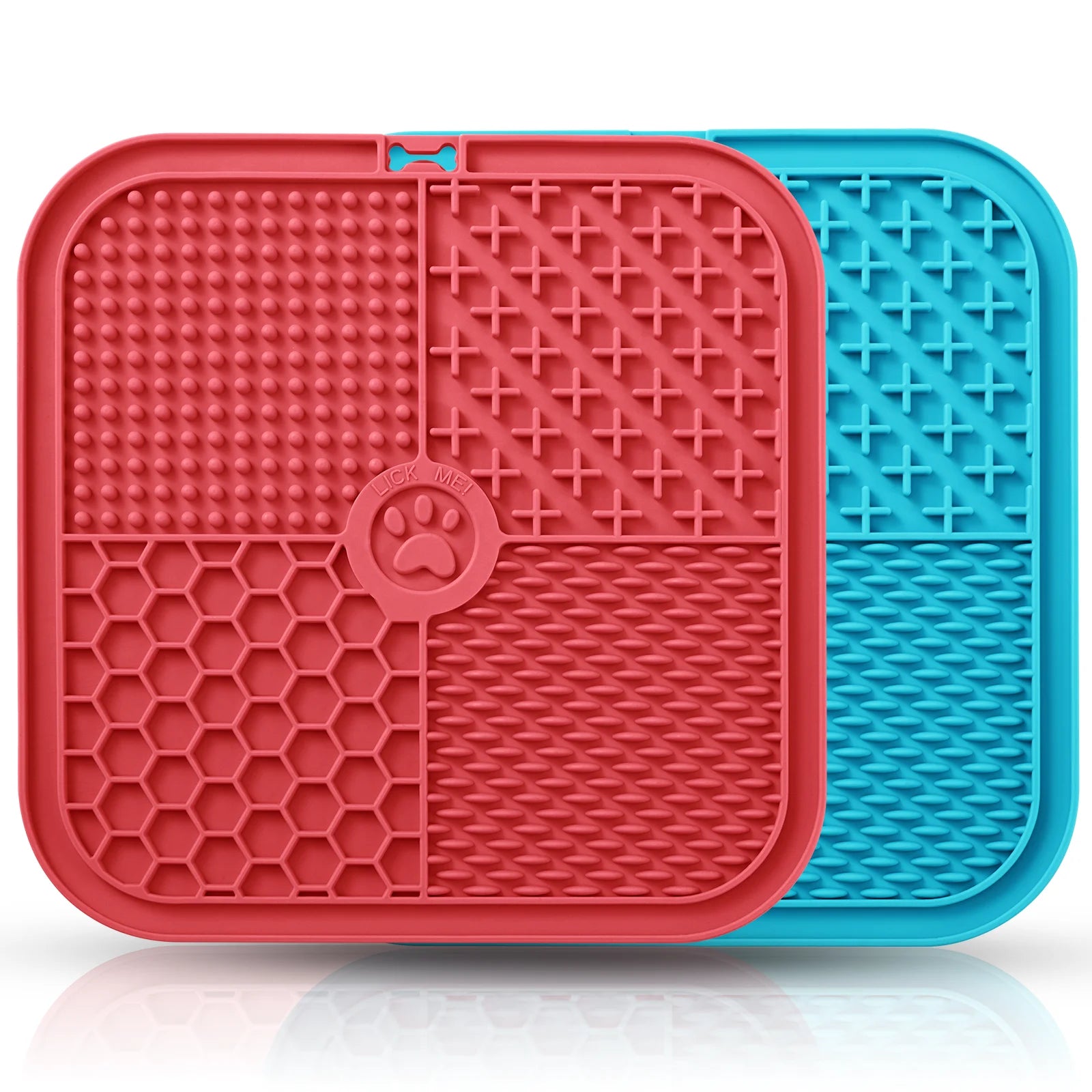 Custom Dog Lick Mat Silicone Lick Pad Anxiety Relief Slow Feeder Dog Bowls Sustainable Small Silicone Toy for Cat and Dogs