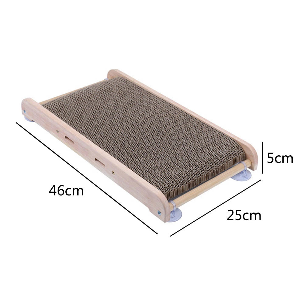 Detachable Cat Scratching Board Wall Mounted Cat Scratcher with Suction Cup Durable  Cat Scratch Board