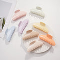 Wholesale Cheap Painted 11CM Solid Color Plastic Large Hair Claw Clips