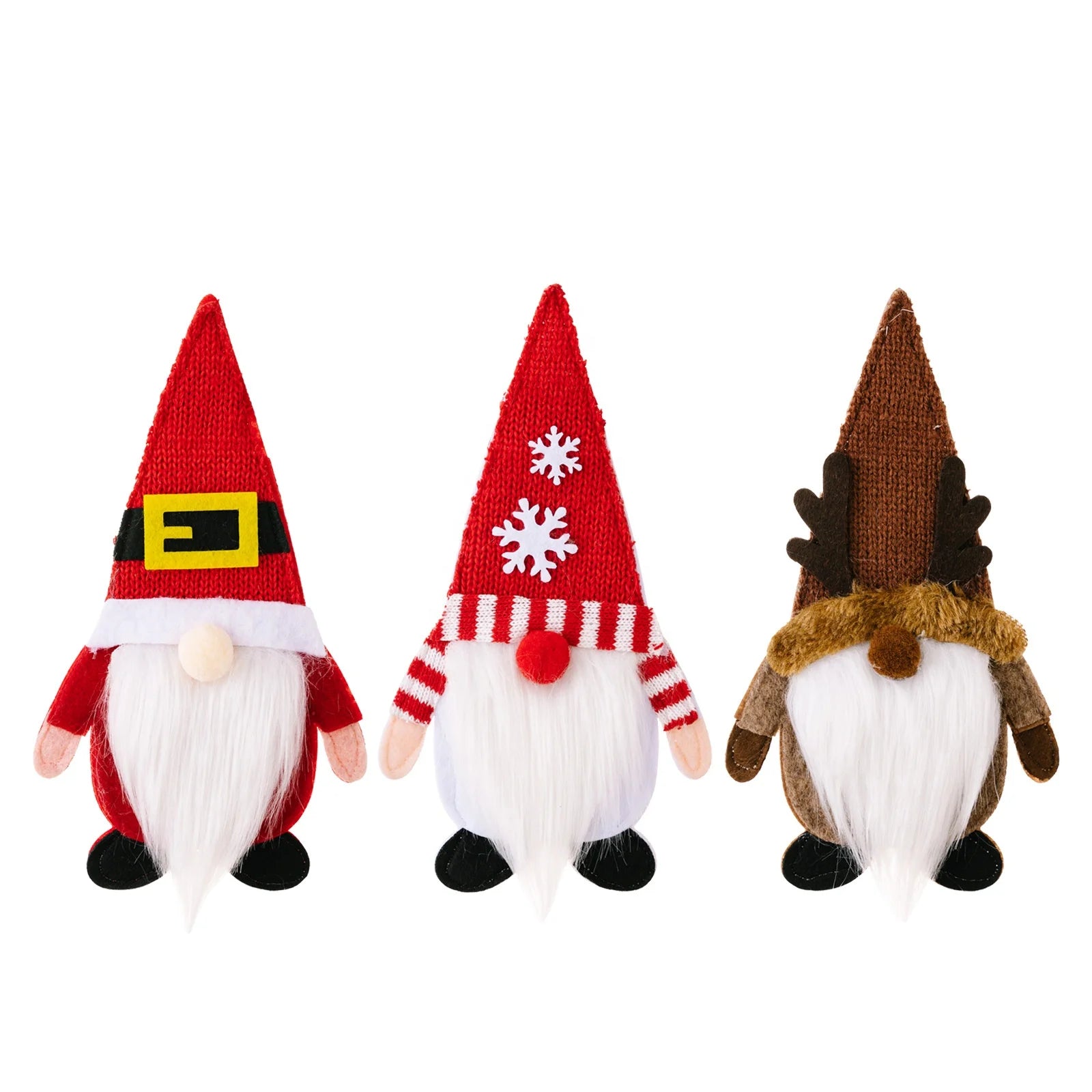 Christmas Decorations Cutlery Set Faceless Doll Home Table Dress Dwarf Cutlery Set Props
