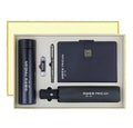 Latest New Product Ideas Auto Umbrella Thermos Notebook Pen & USB Gift Set with Leather and Paper Cover Christmas Gift for Men