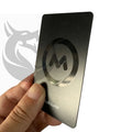 Custom Luxury Matt Black PVC Business Card Screen-Printed with Raised UV Ink Magnetic Plastic Film Laminated Type