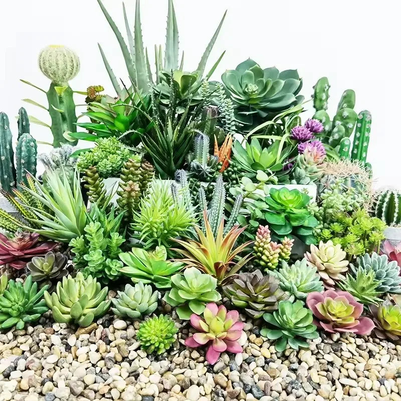OEM Factory Direct Wholesale Mini Gardening Home Decorate Artificial Succulent Grass Plants Hot Sales Plastic Materials