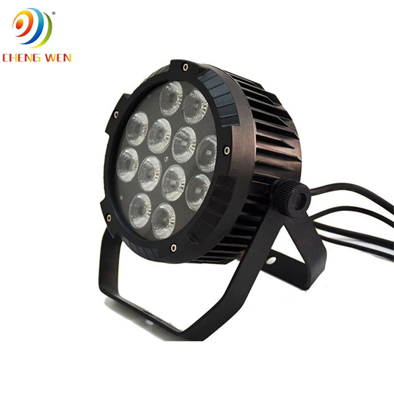 IP65 12x10w RGBWA 5in1 Led Outdoor Par Can Light Effect DMX512 Disco DJ Stage Waterproof Par Light