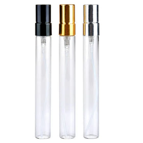 Good Quality Transparent Clear10 ml Empty Glass Spray Perfume Bottle with Aluminum Sprayer